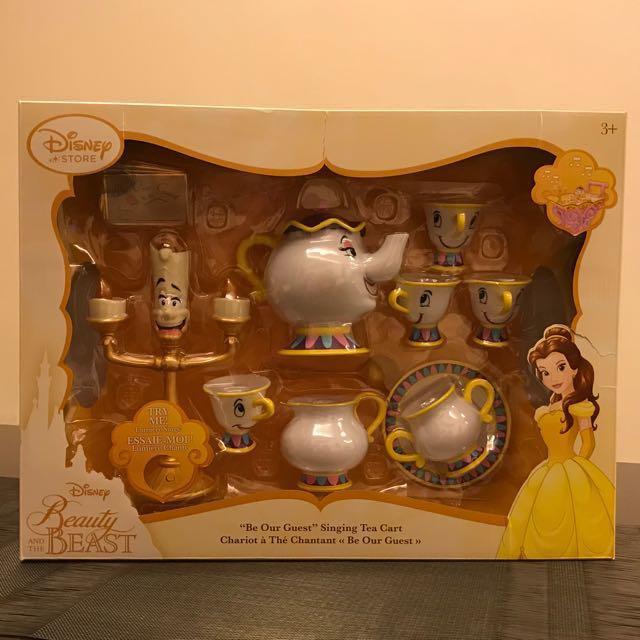beauty and the beast be our guest tea set