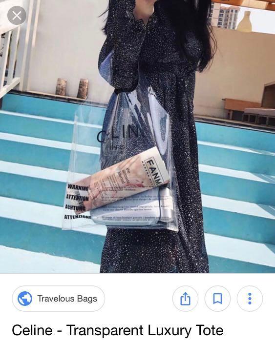Celine discount pvc tote