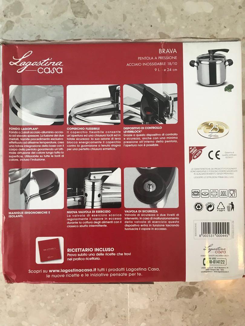 Lagostina brava top pressure cooker