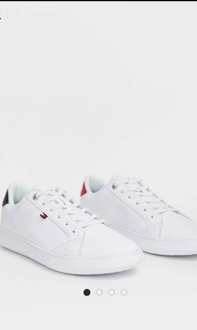 cool tommy leather trainers