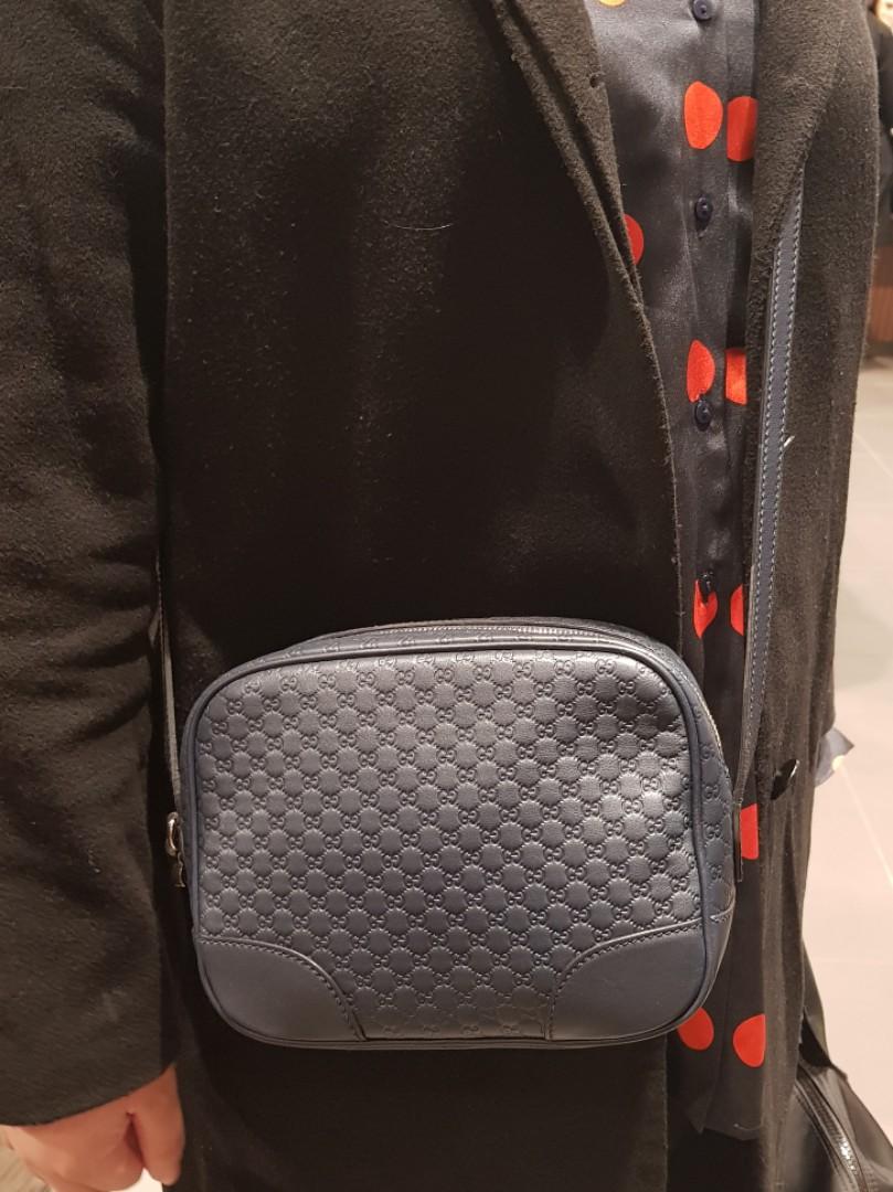 gucci soho disco bag navy