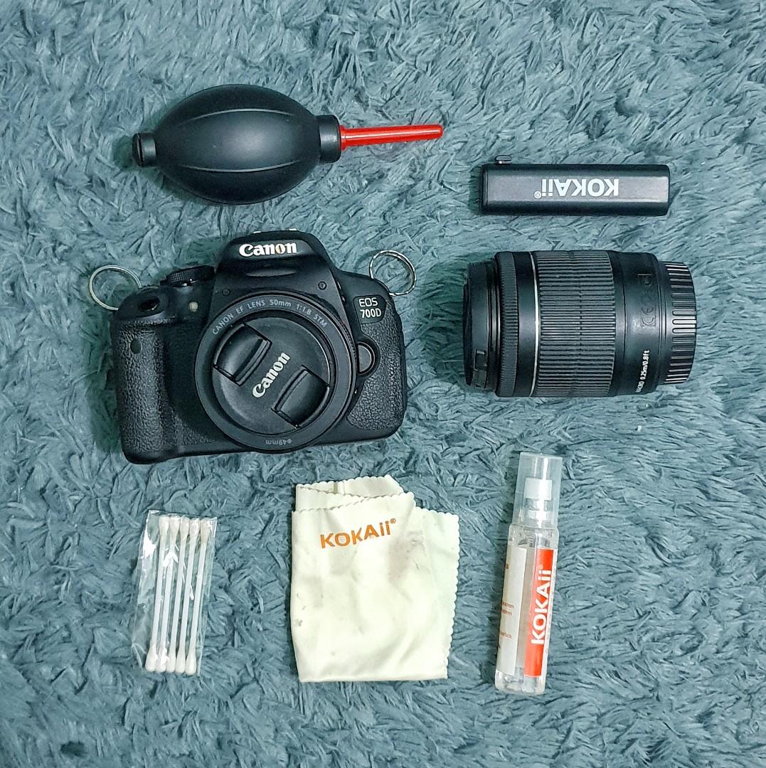 canon eos 700d lensa fix cleaner kit incl charger cable to connect to android