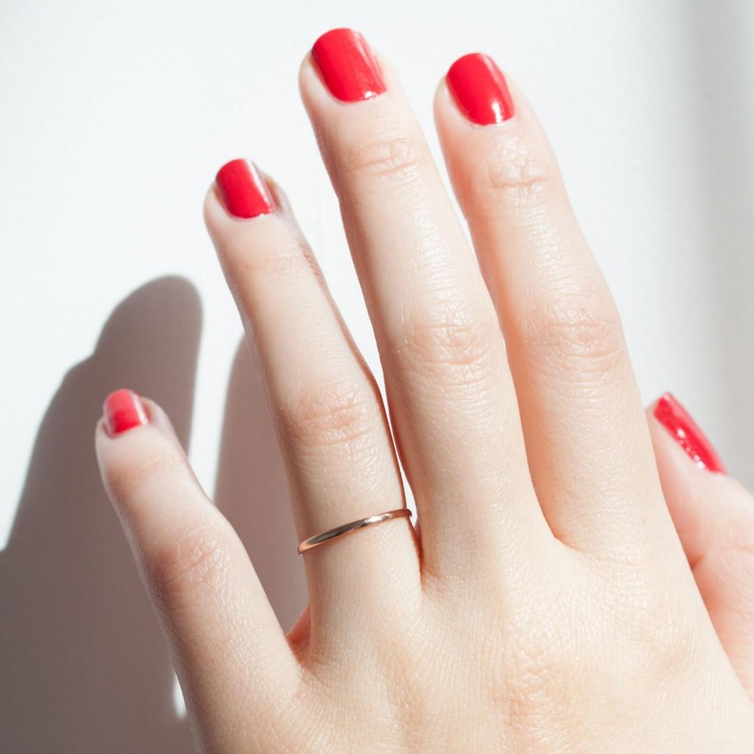 Catbird Classic Wedding Bands Half Round Band 1mm Women s