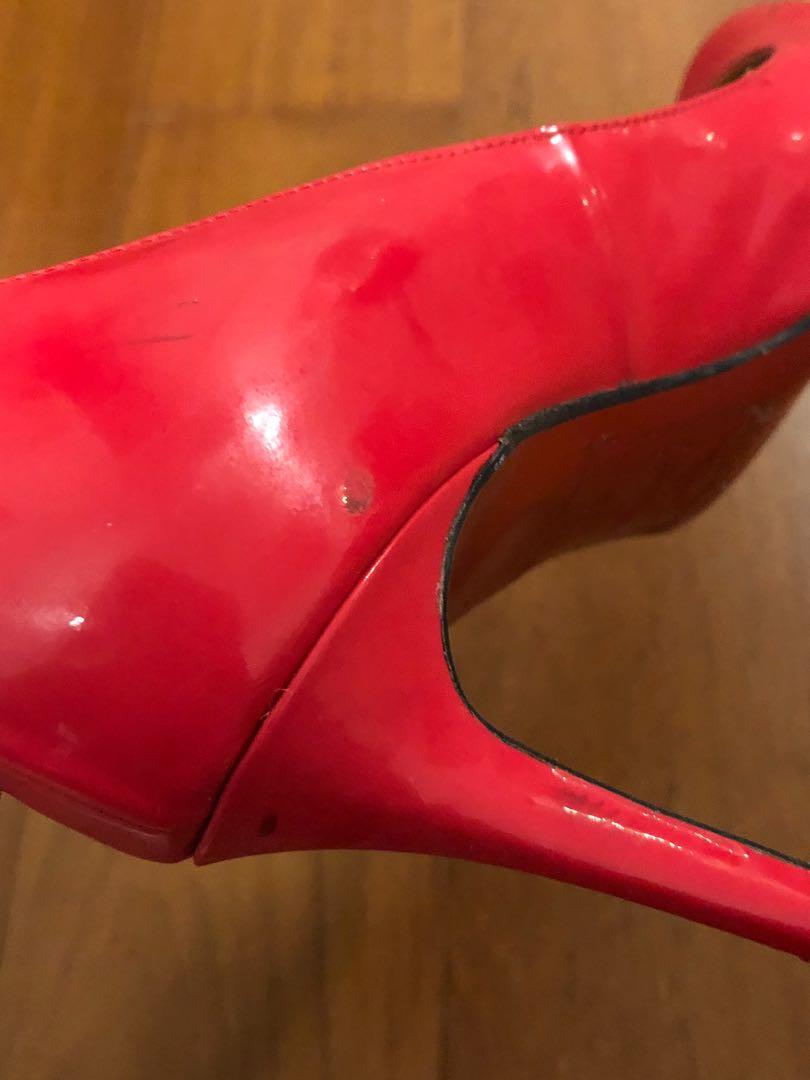 christian louboutin 桃红色漆皮高跟鞋 - size 39