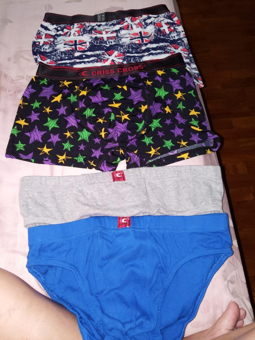 Criss cross underwear clearance