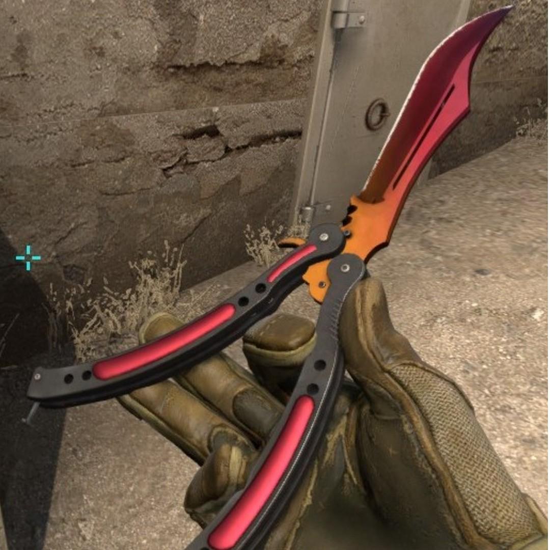 Csgo Fade Butterfly Knife Toys Games Video Gaming In Game