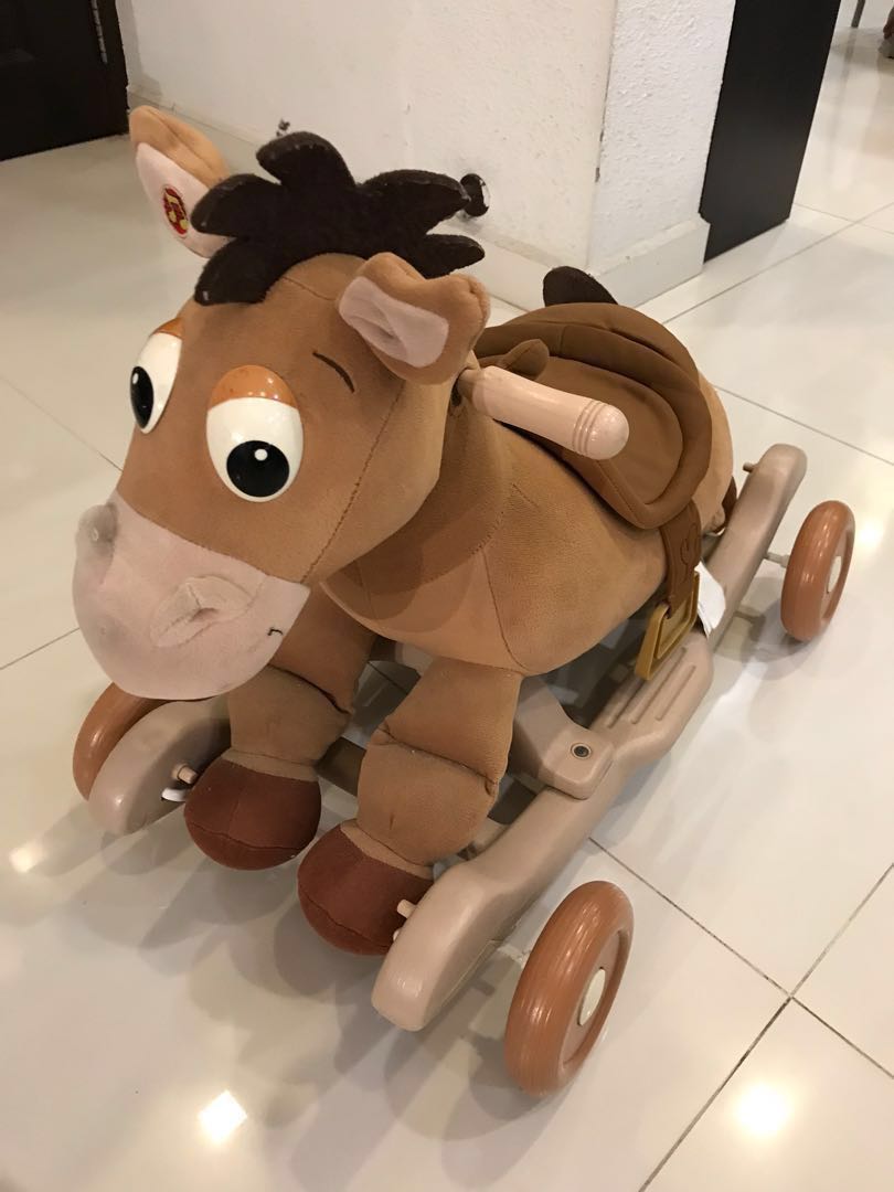 toy story bullseye rocking horse