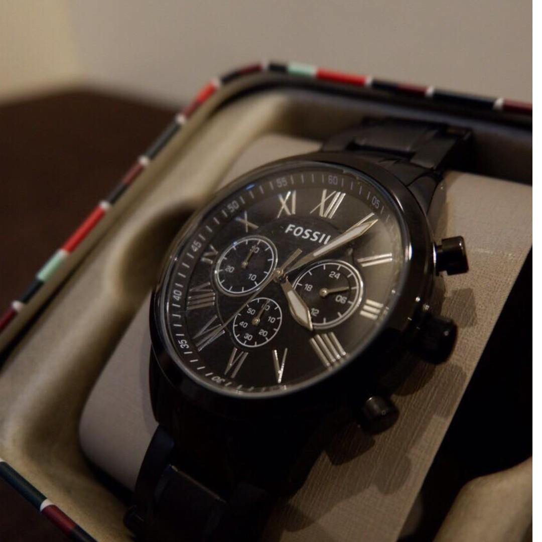 Fossil Men s BQ1743IE Flynn Chronograph Black Authentic