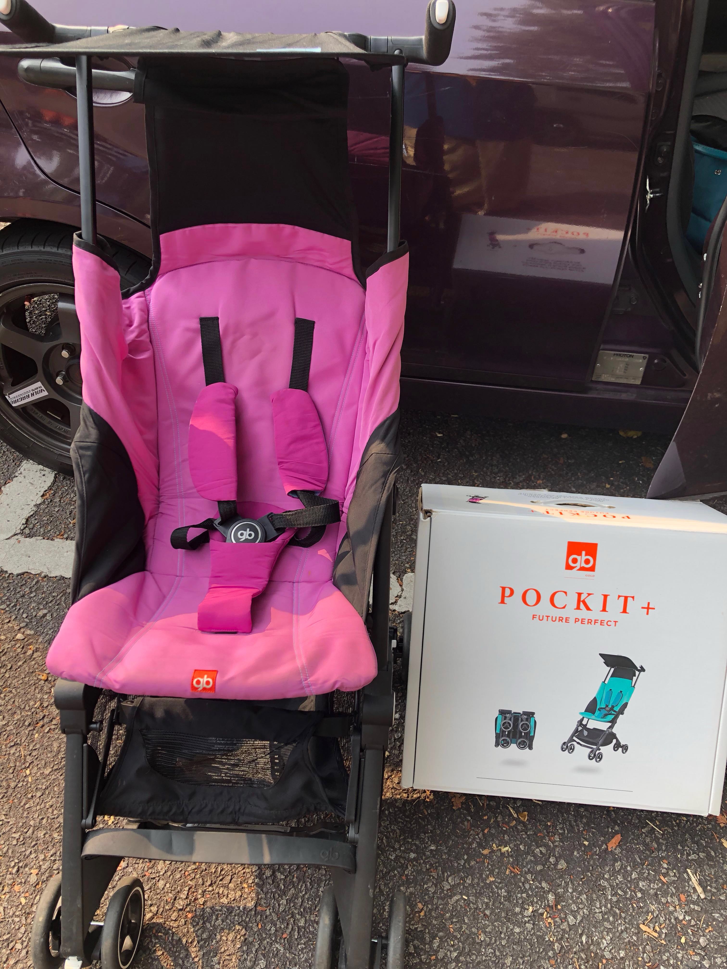 Gb pockit stroller hotsell pink