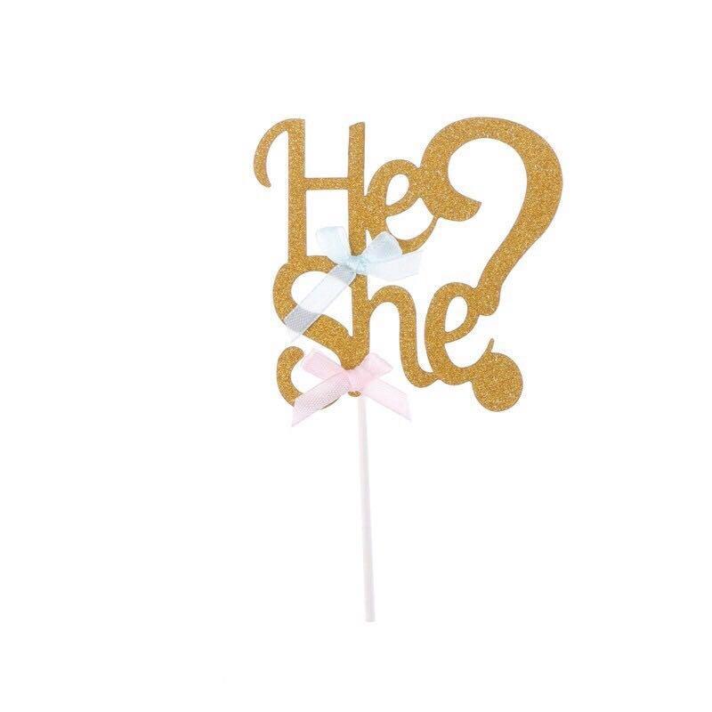 He or She Cake Topper (Category: Figurines & Statues) located in Pasig City. Submitted by littleparties (Listing ID 218835972, Image 1). Description: .