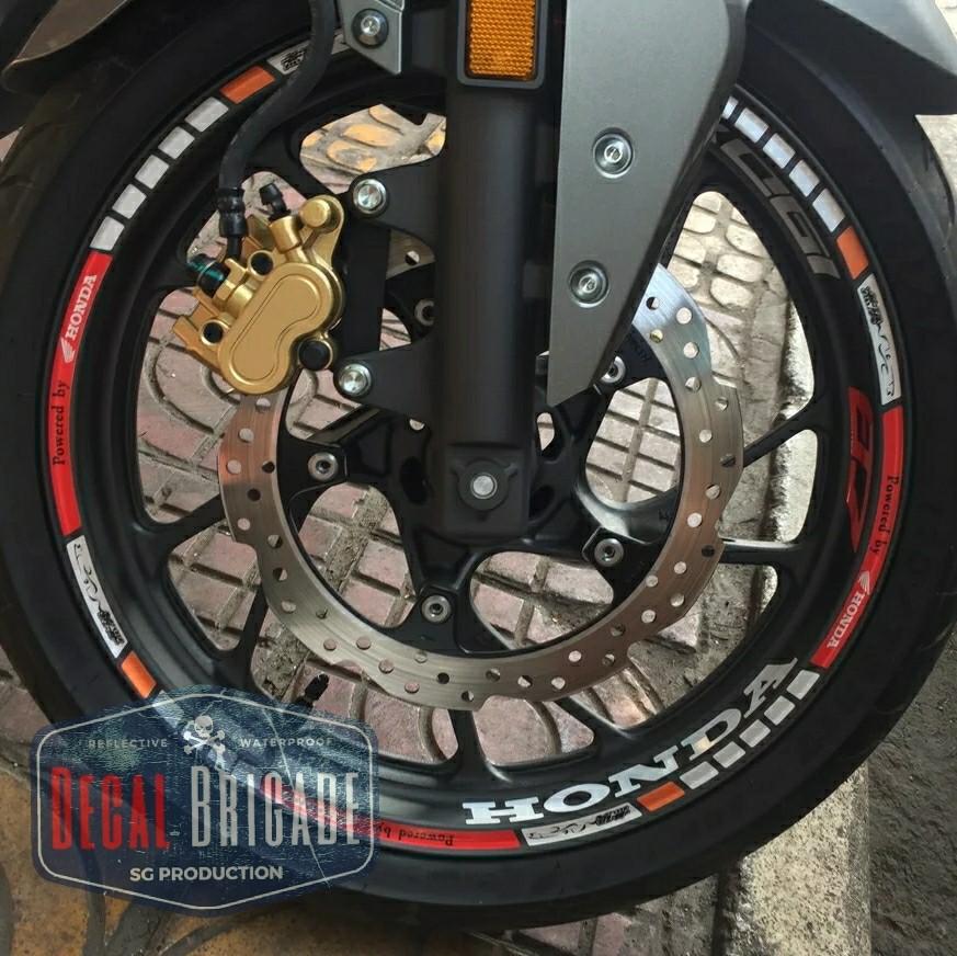 Honda rim wrap, Motorcycles, Motorcycle Accessories on Carousell