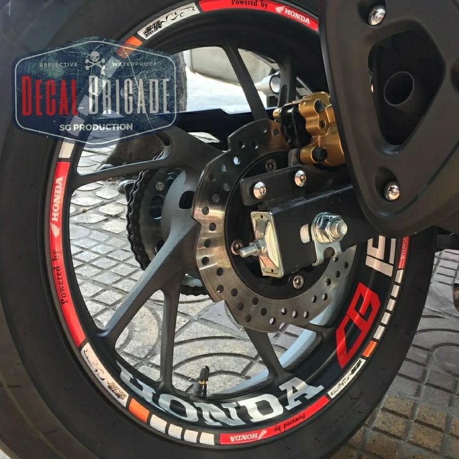 Honda rim wrap, Motorcycles, Motorcycle Accessories on Carousell