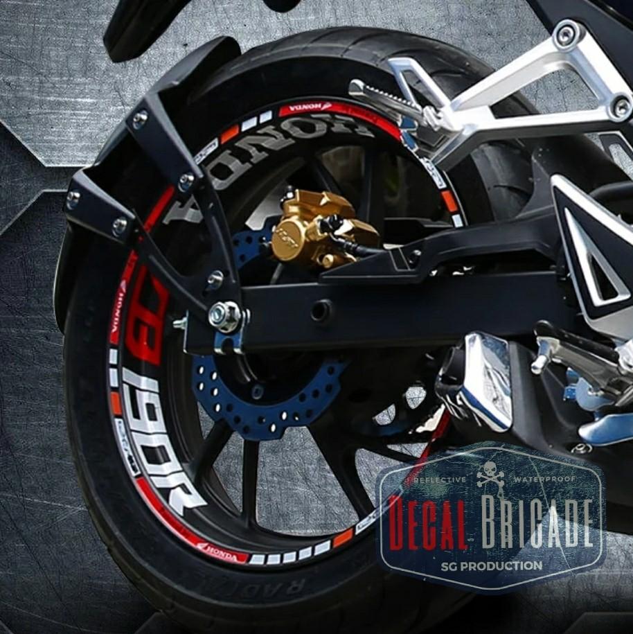 Honda rim wrap, Motorcycles, Motorcycle Accessories on Carousell