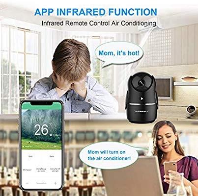 IP Camera AFBEST 1080P Infrared Remote Control Wireless Security Cameras with Pan Tilt Zoom Two Way Audio Night Vision Motion Detector Home Security