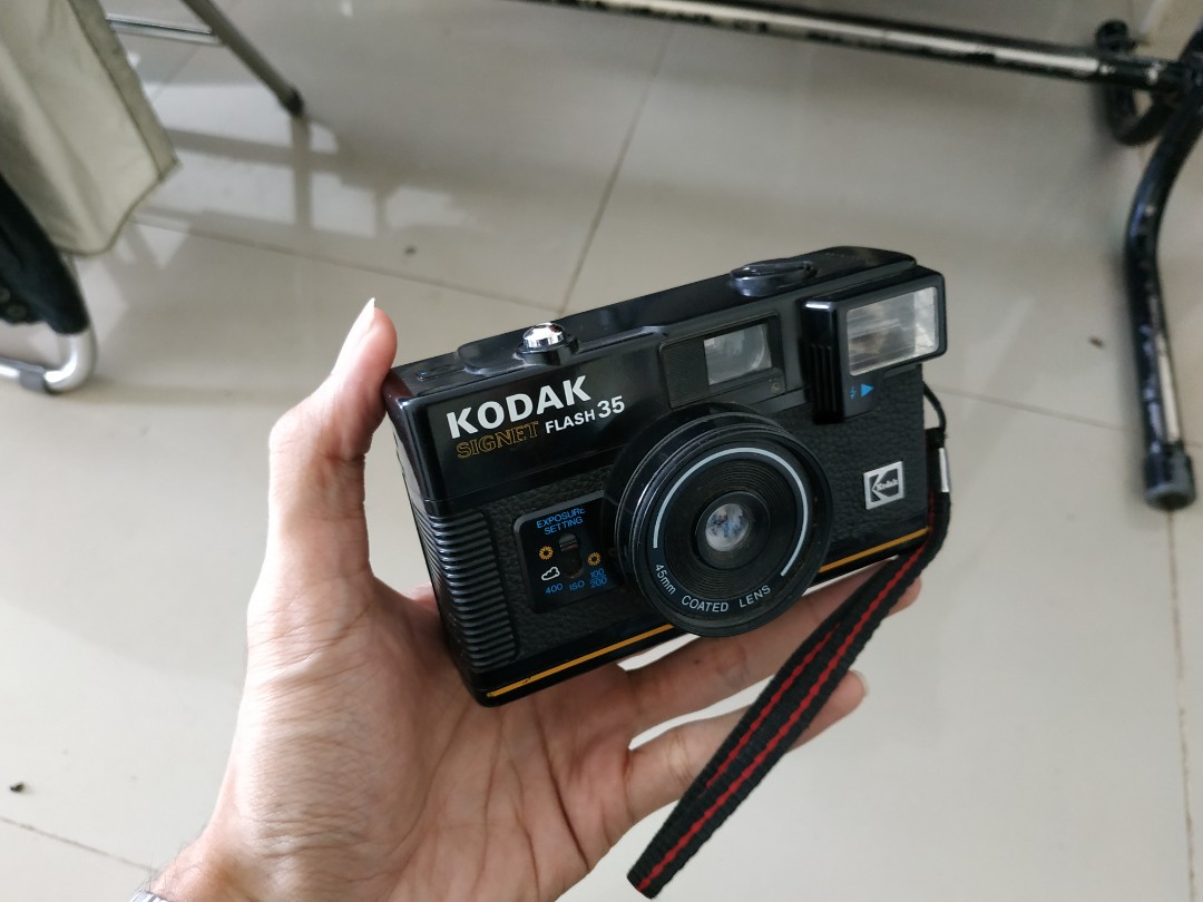 kamera analog kodak signet flash 35