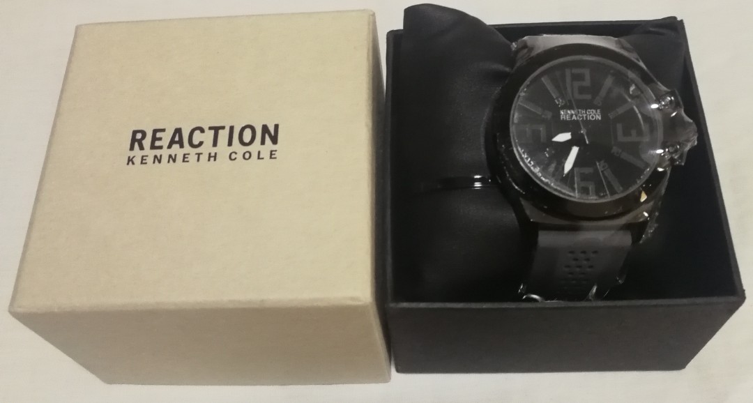 Kenneth Cole Reaction Watch Rubber Strap Men s Fashion Watches