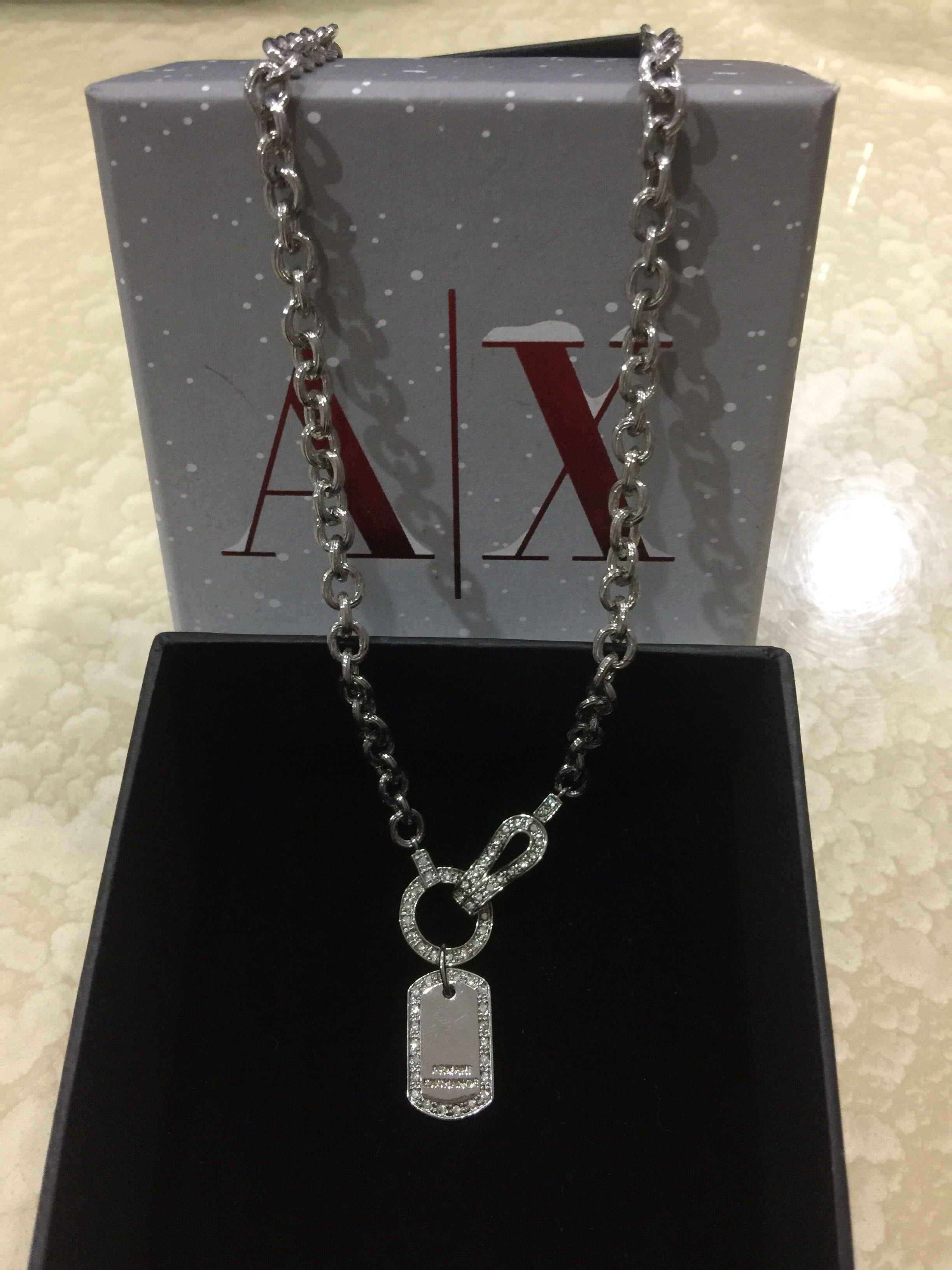 armani exchange necklace