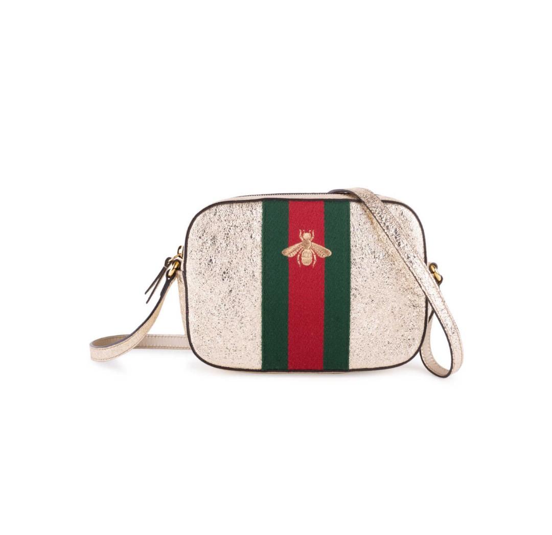 LN Gucci Webby Bee Embroidered Bag Luxury Bags Wallets on