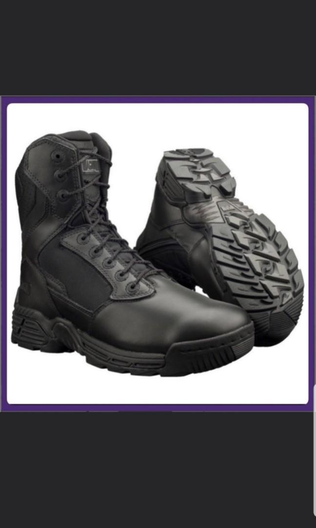 Magnum boots (Stealth Force 8.0 Inch Side Zip), Men's Fashion, Footwear