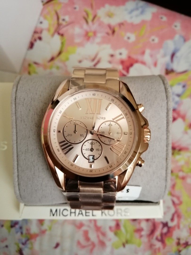Michael Kors Oversized Bradshaw Watch in rose gold tone