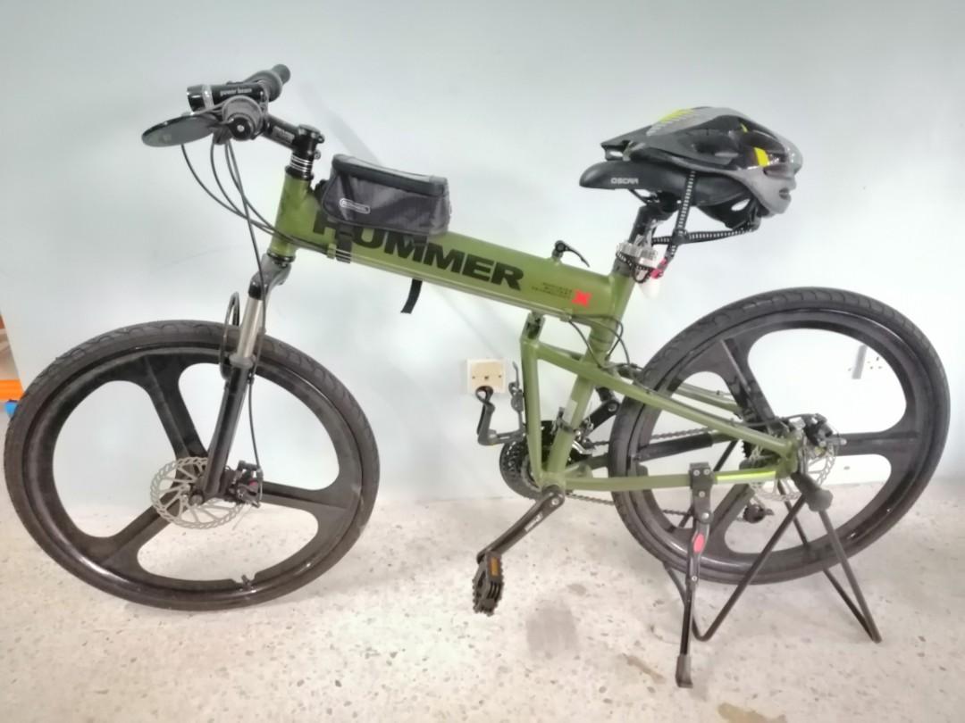 military green bike