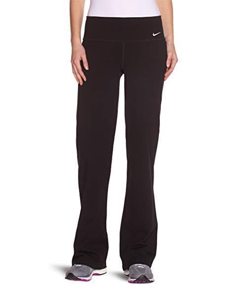 Nike Flare Yoga Pants (Black/ Grey), Women's Fashion, Activewear on  Carousell