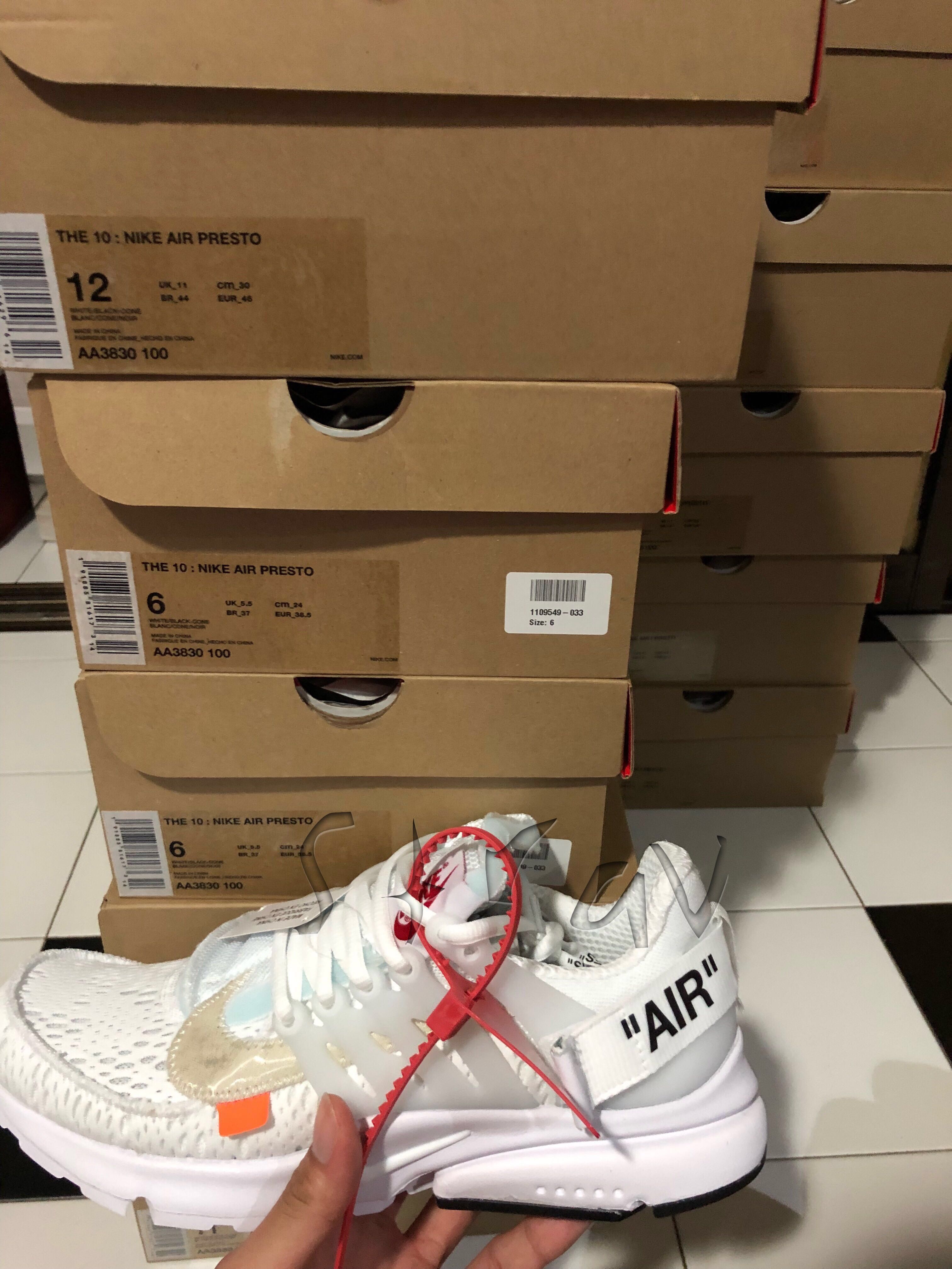 off white presto box