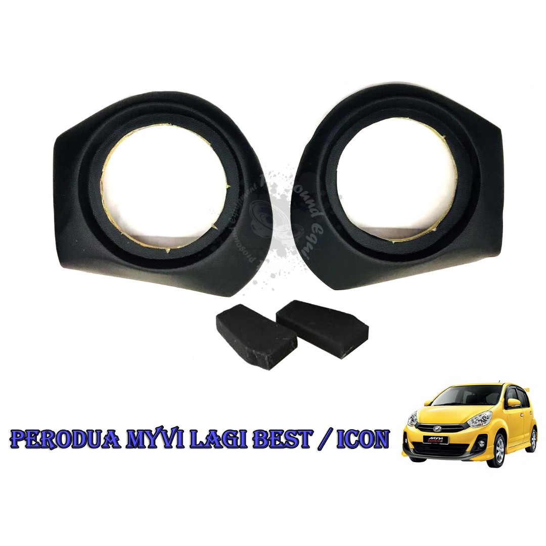 PERODUA MYVI LAGI BEST / ICON 6'' FRONT DOOR PANEL SPEAKER COVER (MATT