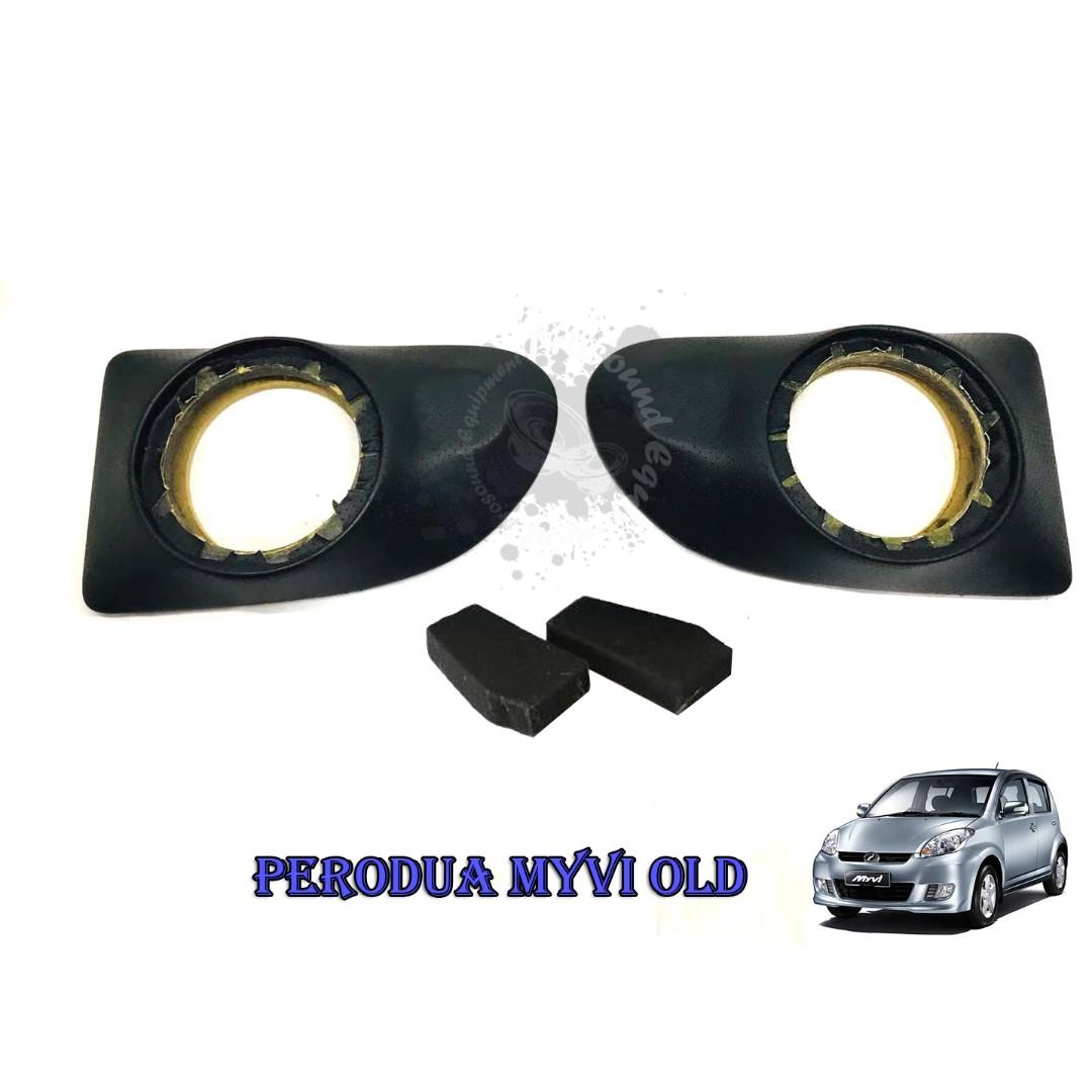 Perodua Myvi Old 6 Front Door Panel Speaker Cover Black Pvc Auto Accessories On Carousell