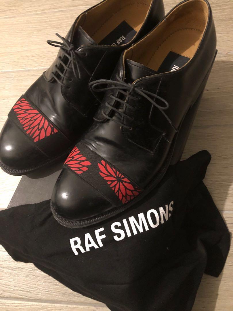 RAF SIMONS皮鞋Classic with Print Across Toe, 男裝, 鞋, 西裝鞋