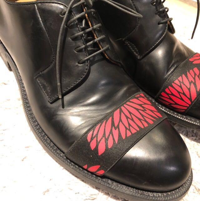 RAF SIMONS皮鞋Classic with Print Across Toe, 男裝, 鞋, 西裝鞋