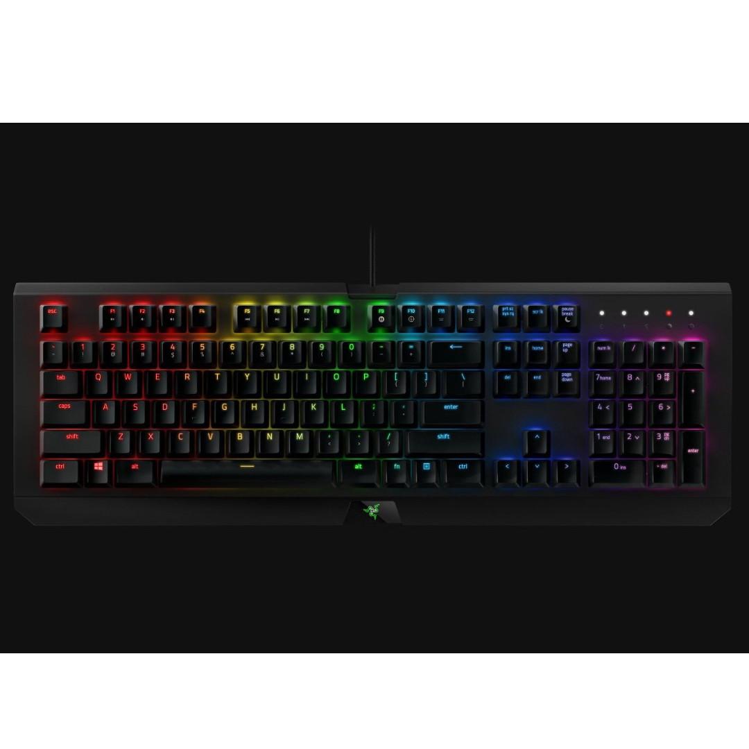 Razer Blackwidow X Chroma Gunmetal Green Switches Toys Games Video Gaming Gaming Accessories On Carousell