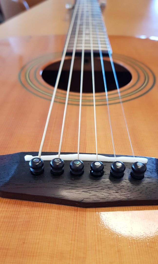 Solid Wood Top Guitar Cort Earth 72 NS, Hobbies & Toys, Music & Media