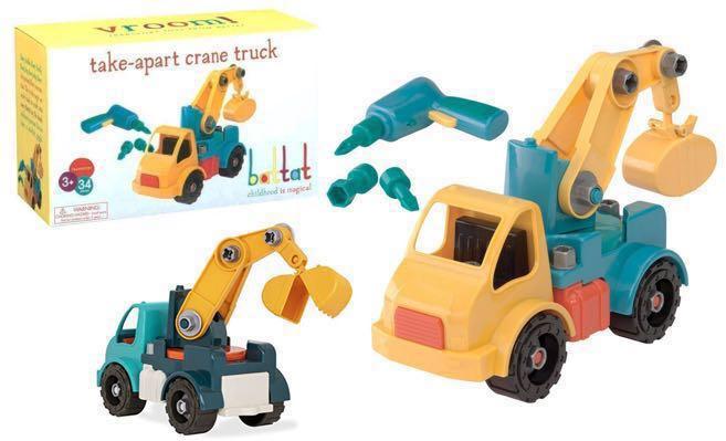 take apart crane truck