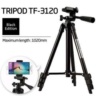 TRIPOD TF-3120 FOR UNIVERSAL PORTABLE DIGITAL CAMERA / SMARTPHONE (FREE BAG)