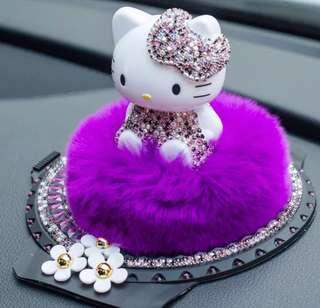 Valentine's Day Gift - Hello Kitty crystal studded car fragrance