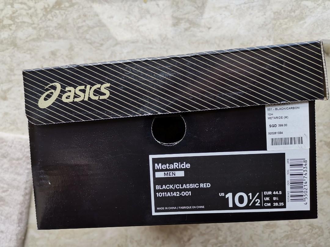 Asics metaride men's shoes black/classic red discount