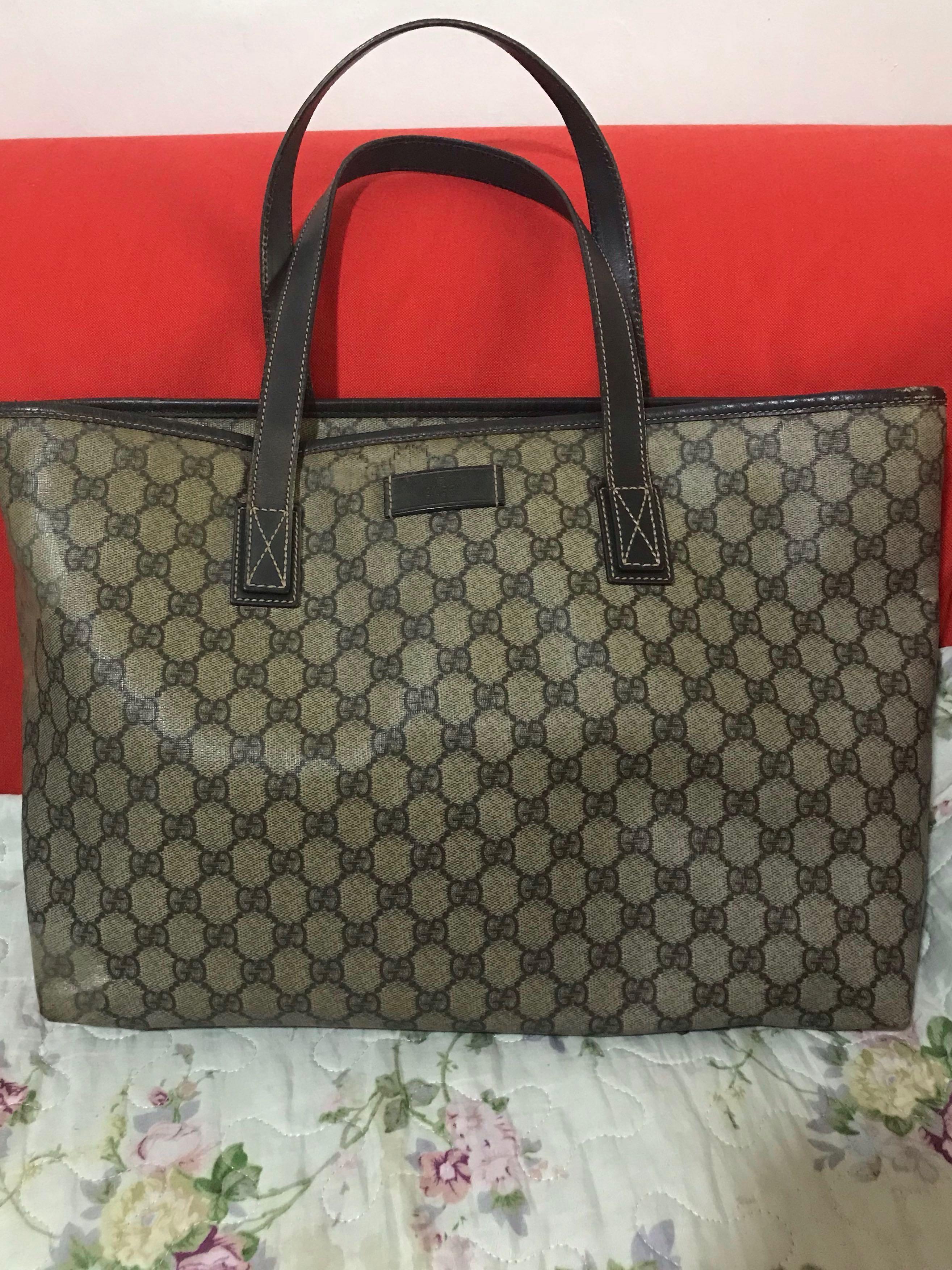 Authentic Gucci Signature Tote Bag 