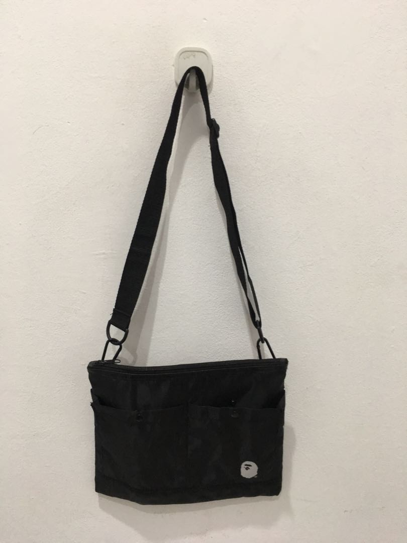 Bape nylon sling outlet bag