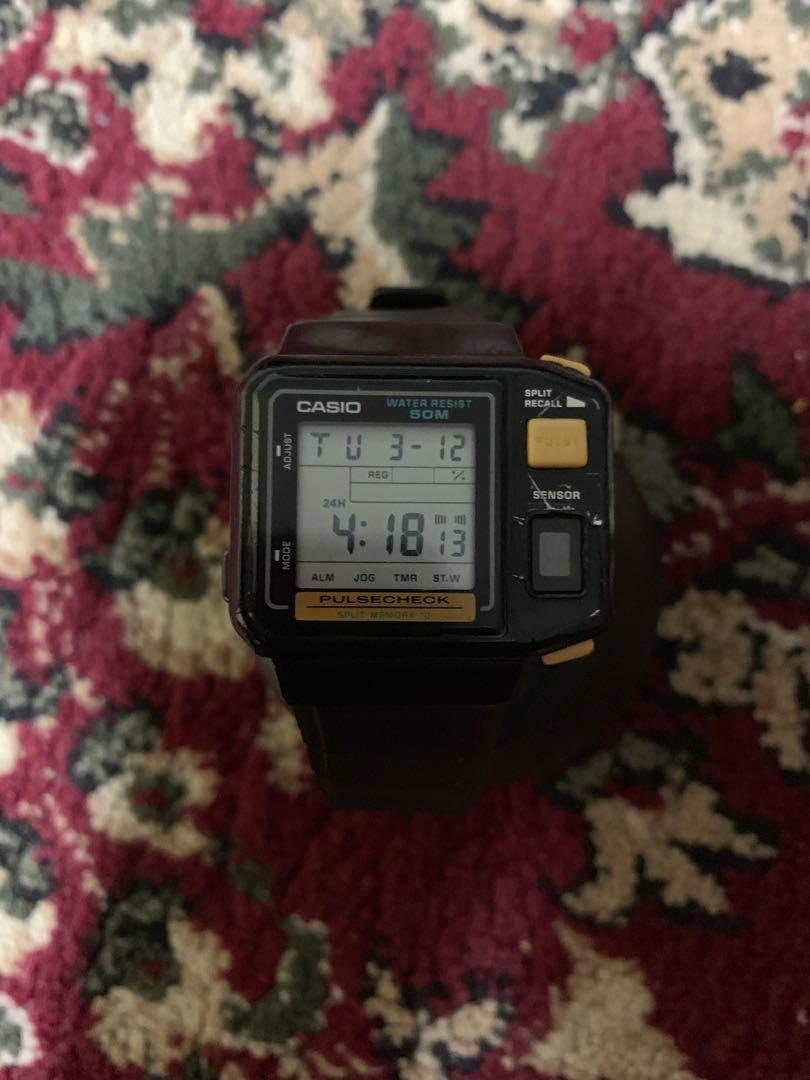 Casio Pulsecheck JP 100W watch Men s Fashion Watches Accessories Watches on Carousell