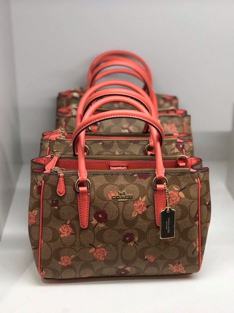 COACH MINI SURREY CARRYALL IN SIGNATURE 