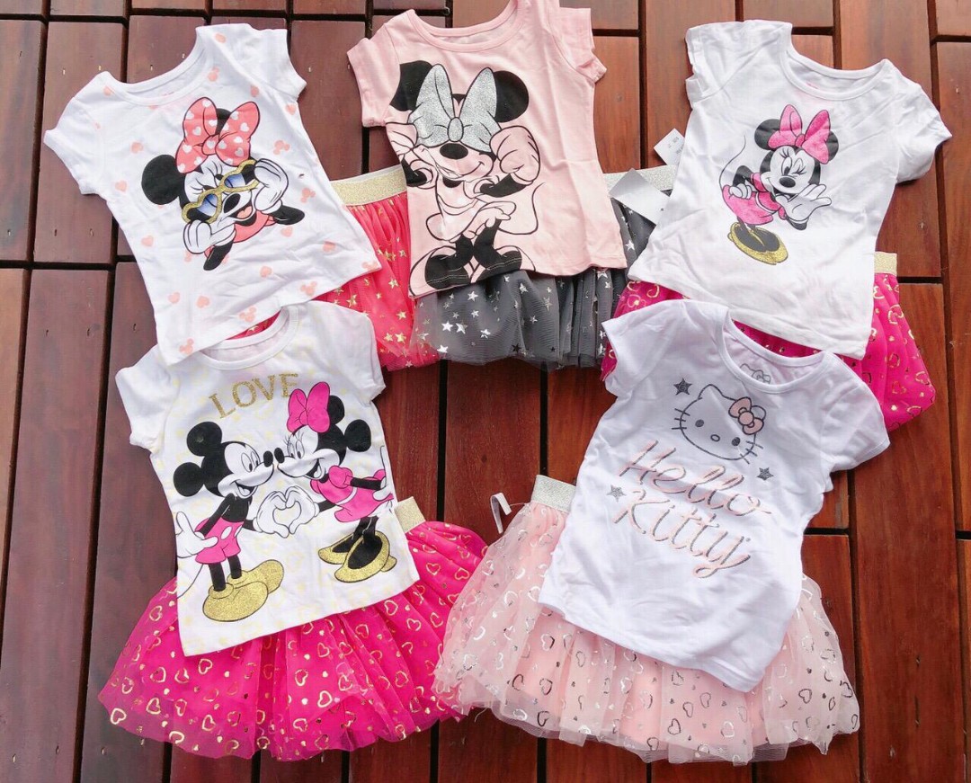 H M Girls Short Sleeve Toucan Short Sleeve Dress Age 8 9 10 Years