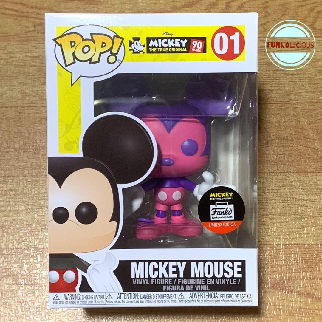 pink and purple mickey funko pop
