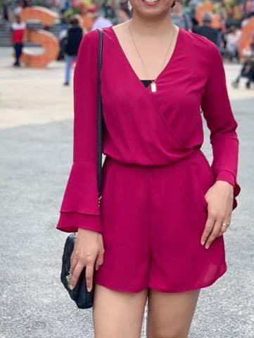 h and m red jumpsuit