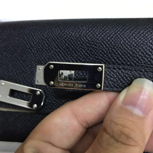 Hermes　Kelly wallet long　Gold　Epsom leather　Silver hardware