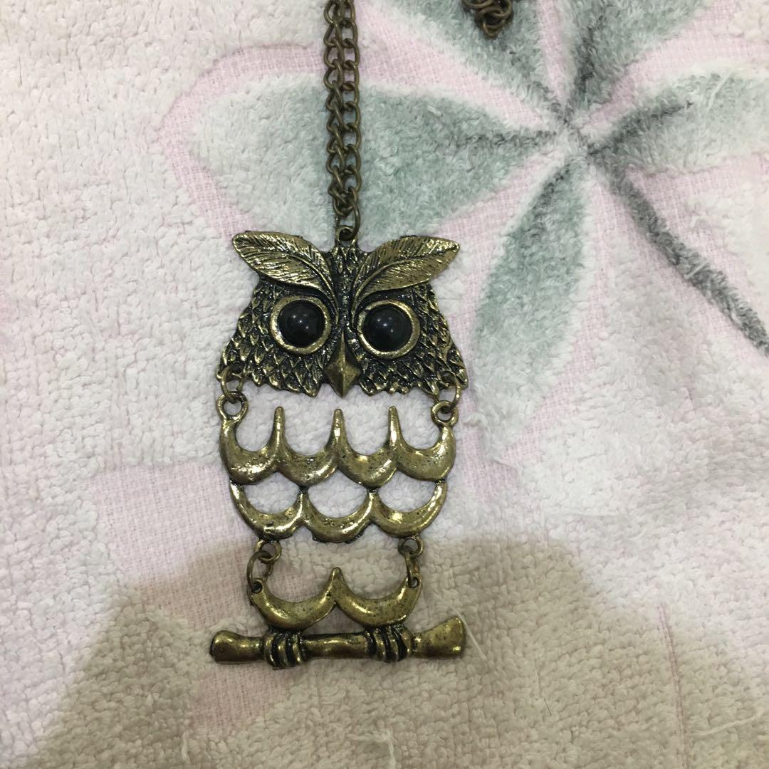 Kalung Fashion Burung Hantu Vintage Owl Necklace Women S Fashion