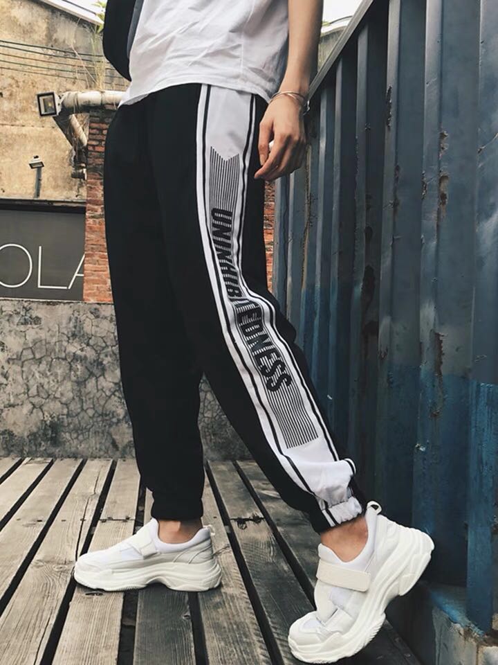 adidas originals ryv taping high waist jogger in periwinkle blue