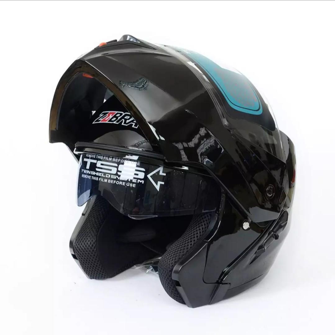 Zebra helmet discount dual visor price