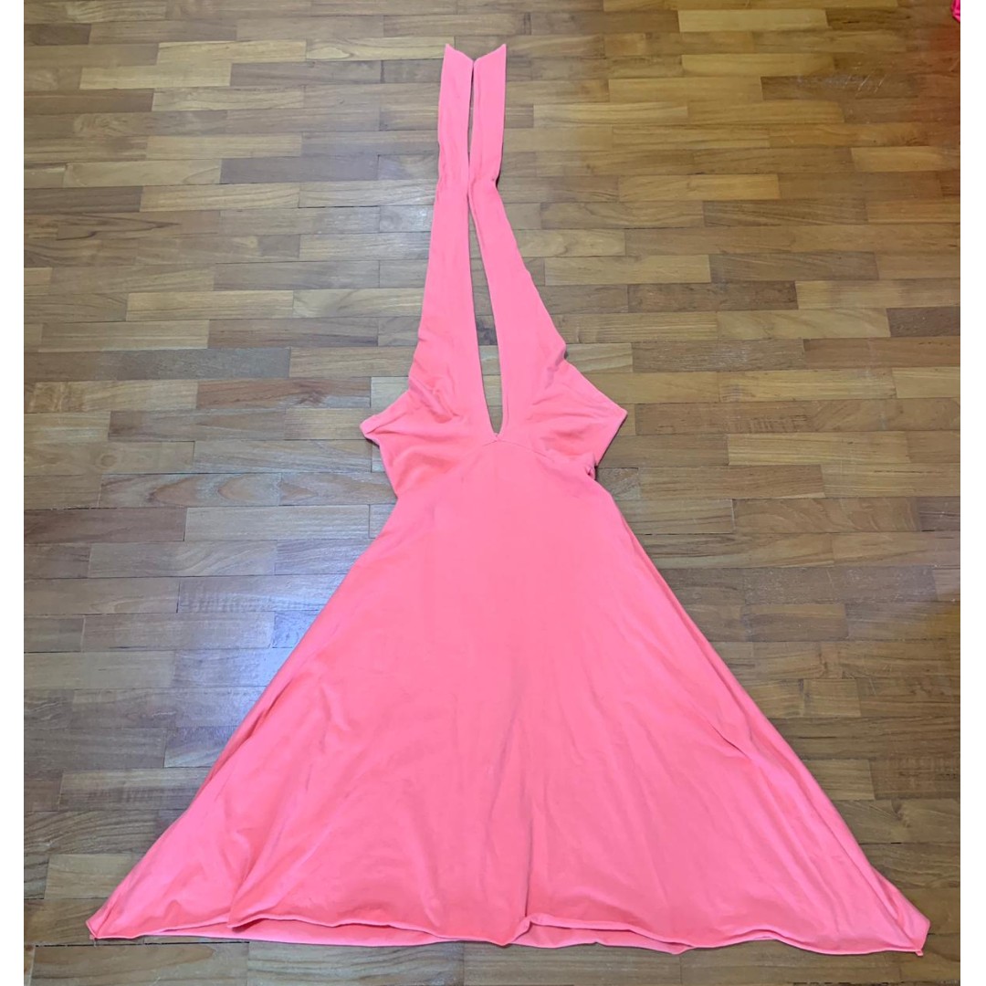 Orange coloured American Apparel Convertible Multi-wear Dress with flare  skirt, Women's Fashion, Dresses & Sets, Dresses on Carousell