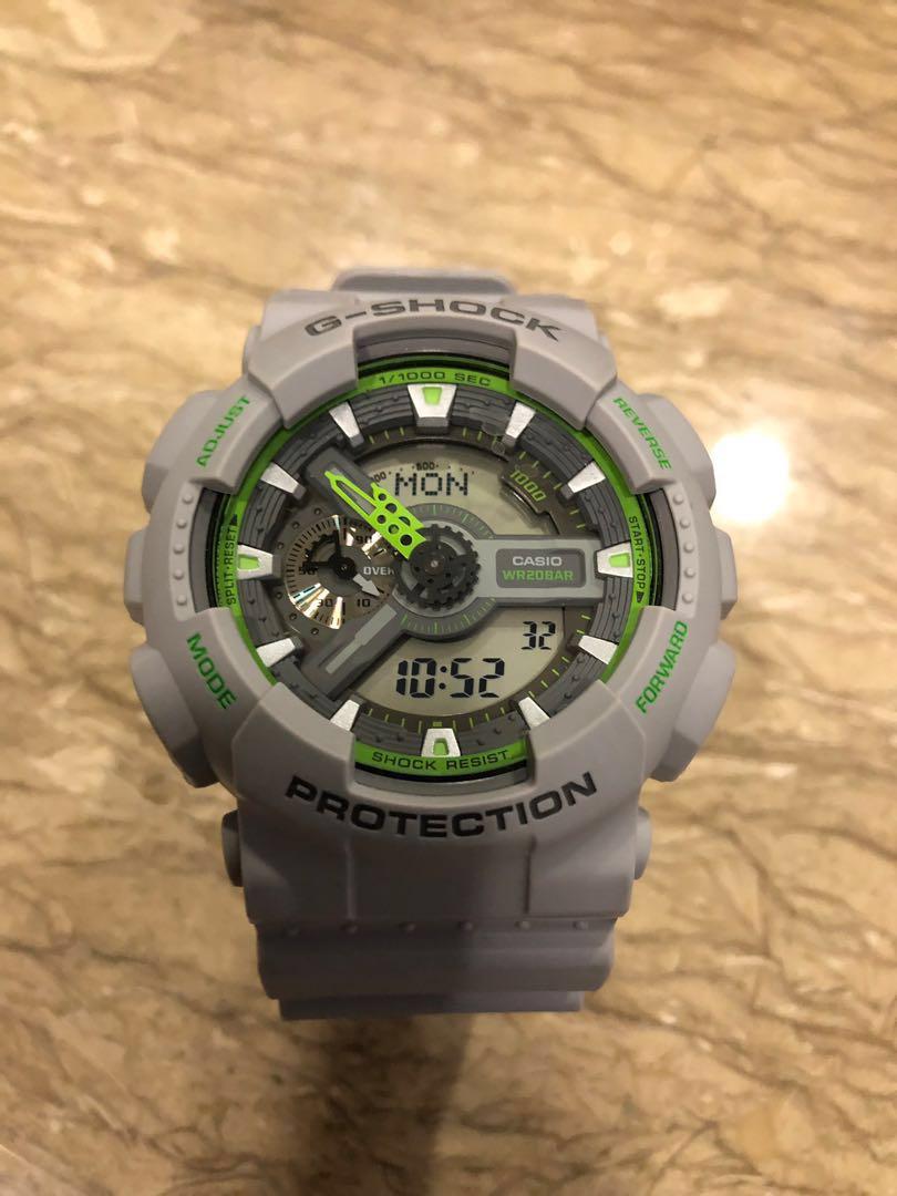 G shock clearance grey and green